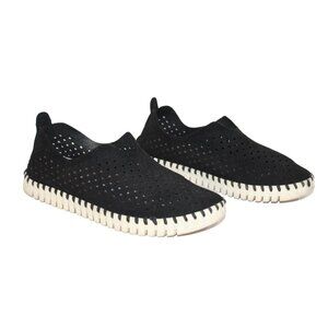 IIse Jacobsen Tulip Hornbaek Black Slip-On Loafer Size US 5.5 EU 36 Cushioned